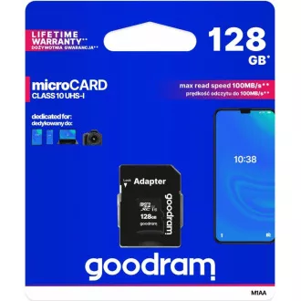 Kartica GOODRAM MicroSDXC 128 GB M1AA, UHS-I Class 10, U1   adapter