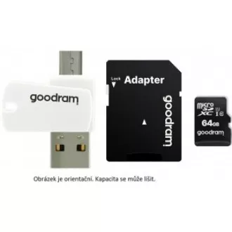 GOODRAM microSDXC kartica 128GB M1A4 Vse v enem (R:100/W:10 MB/s), UHS-I Class 10, U1   adapter   OTG bralnik kartic