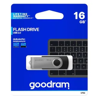 GOODRAM Flash disk 16 GB UTS2, USB 2.0, črn