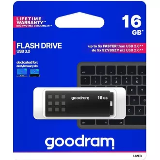 GOODRAM Flash disk 16 GB UME3, USB 3.0, črn