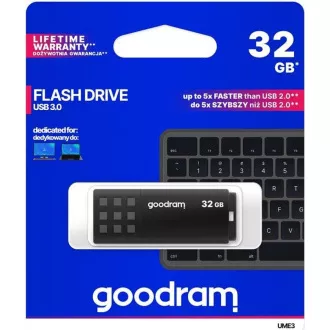 GOODRAM Flash disk 32 GB UME3, USB 3.0, črn