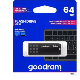 GOODRAM Flash disk 64 GB UME3, USB 3.0, črn