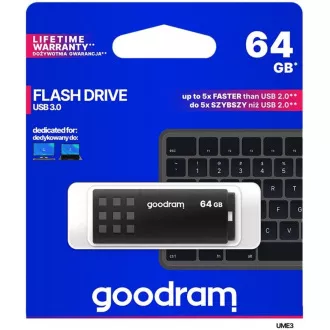 GOODRAM Flash disk 64 GB UME3, USB 3.0, črn