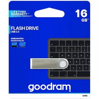 GOODRAM Flash disk UUN2 16GB USB 2.0 srebrn