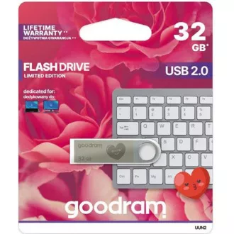 GOODRAM Flash disk UUN2 32GB USB 2.0 srebrn