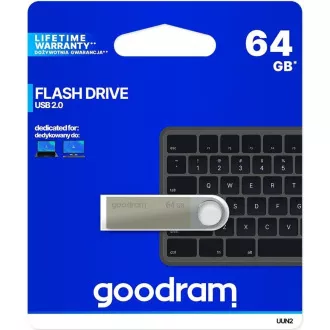 GOODRAM Flash disk UUN2 64GB USB 2.0 srebrn