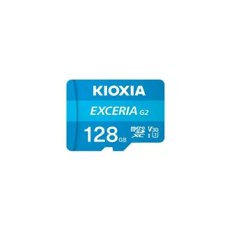 KIOXIA microSDXC kartica EXCERIA G2 128GB, UHS-I U3 V30, z adapterjem