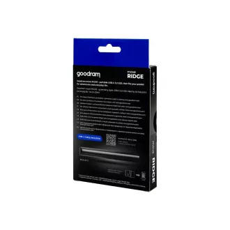 GOODRAM Move Ridge 1TB zunanji SSD, USB-C 3.2 Gen2x2, (R:2000/W:2000MB/s), črn