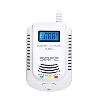 Safe Kombinirani detektor CO, vnetljivih in eksplozivnih plinov 808COM Safe Kombinirani detektor CO, vnetljivih in eksplozivnih plinov 808COM