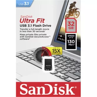 SanDisk Flash disk 32 GB Cruzer Ultra Fit, USB 3.2