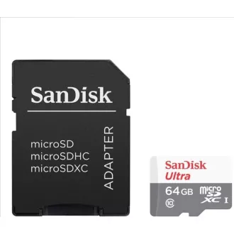 Kartica SanDisk MicroSDXC 64 GB Ultra (80 MB/s, razred 10, Android)   adapter