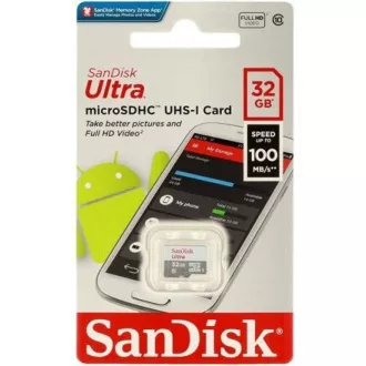 SanDisk MicroSDHC 32 GB Ultra (80 MB/s, razred 10 UHS-I, Android)