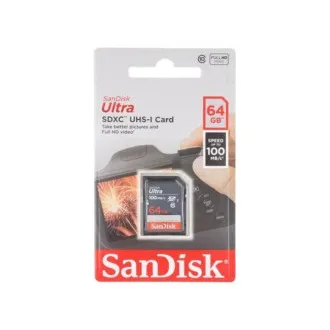 SanDisk SDXC 64 GB Ultra (100 MB/s razreda 10 UHS-I) SanDisk SDXC 64 GB Ultra (100 MB/s razreda 10 UHS-I)