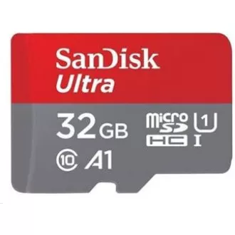 Kartica SanDisk MicroSDHC 32 GB Ultra (120 MB/s, A1 razred 10 UHS-I, pakiranje za Android - tablični računalnik, aplikacija Memory Zone)   adapter