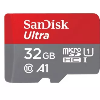 Kartica SanDisk MicroSDHC 32 GB Ultra (120 MB/s, A1 razred 10 UHS-I, pakiranje za Android - tablični računalnik, aplikacija Memory Zone)   adapter