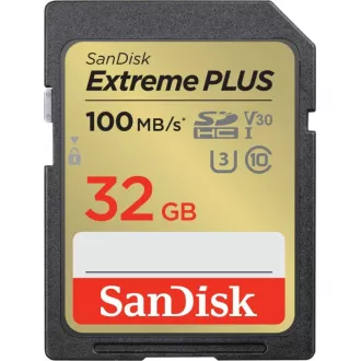 SanDisk SDHC kartica 32 GB Extreme PLUS (100 MB/s razred 10, UHS-I U3 V30)
