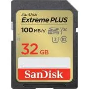 SanDisk SDHC kartica 32 GB Extreme PLUS (100 MB/s razred 10, UHS-I U3 V30)