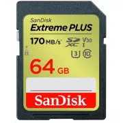 SanDisk SDXC kartica 64 GB Extreme PLUS (200 MB/s razreda 10, UHS-I U3 V30)