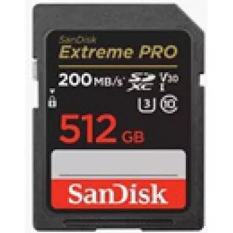 SanDisk SDXC kartica 512 GB Extreme PRO (200 MB/s razreda 10, UHS-I U3 V30)