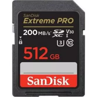 SanDisk SDXC kartica 512 GB Extreme PRO (200 MB/s razreda 10, UHS-I U3 V30)