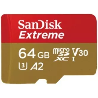 SanDisk micro SDXC kartica 64GB Extreme (170 MB/s razred 10, UHS-I U3 V30)   adapter