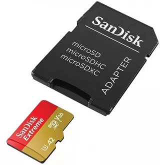 SanDisk micro SDXC kartica 256GB Extreme (190 MB/s razred 10, UHS-I U3 V30)   adapter