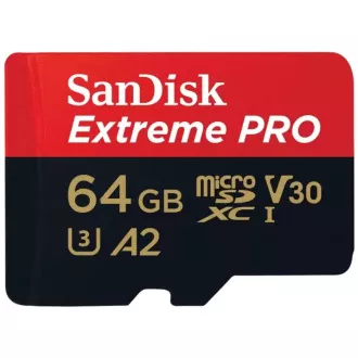 SanDisk micro SDXC kartica 64GB Extreme PRO (200 MB/s razred 10, UHS-I U3 V30)   adapter