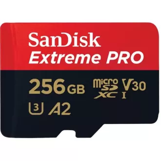 SanDisk micro SDXC kartica 256GB Extreme PRO (200 MB/s razred 10, UHS-I U3 V30)   adapter