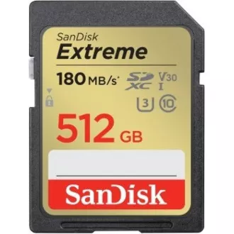 SanDisk SDXC kartica 512 GB Extreme (190 MB/s razreda 10, UHS-I U3 V30)
