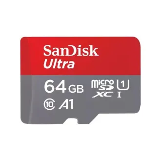 SanDisk MicroSDXC 64 GB Ultra (140 MB/s, A1 Class 10 UHS-I) adapter SanDisk MicroSDXC 64 GB Ultra (140 MB/s, A1 Class 10 UHS-I) adapter