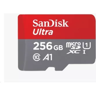 SanDisk MicroSDXC kartica 256 GB Ultra (150 MB/s, A1 Class 10 UHS-I)   adapter