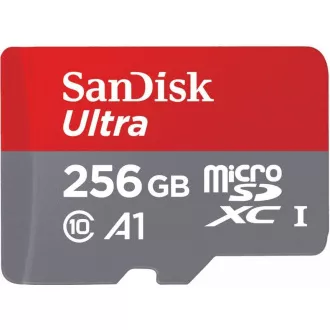 SanDisk MicroSDXC kartica 256 GB Ultra (150 MB/s, A1 Class 10 UHS-I)   adapter