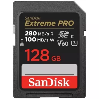 SanDisk SDXC kartica 128 GB Extreme PRO (280 MB/s razreda 10, UHS-II V60) SanDisk SDXC kartica 128 GB Extreme PRO (280 MB/s razreda 10, UHS-II V60)