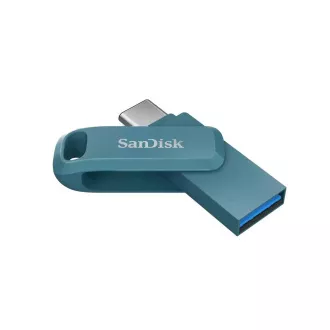 SanDisk Flash disk 64 GB Ultra Dual Drive Go, USB-C 3.2, modri