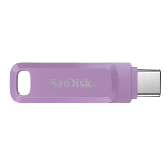 SanDisk Flash disk 64 GB Ultra Dual Drive Go, USB-C 3.2, vijolične barve