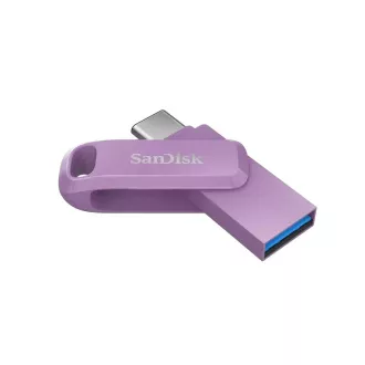 SanDisk Flash disk 64 GB Ultra Dual Drive Go, USB-C 3.2, vijolične barve