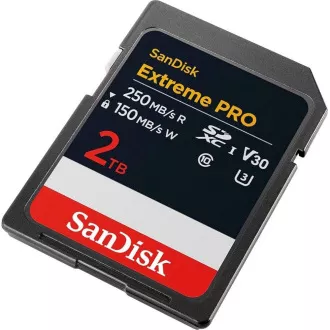 SanDisk SDXC kartica 2TB Extreme PRO (250 MB/s razreda 10, UHS-I U3 V30)