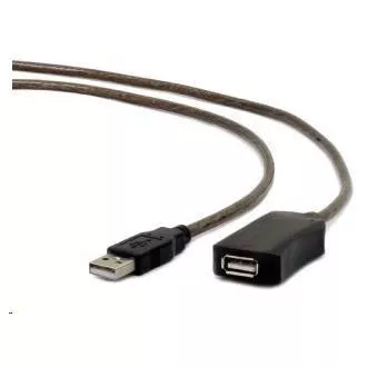 GEMBIRD USB 2.0 aktivni podaljšek, 10 m, črn GEMBIRD USB 2.0 aktivni podaljšek, 10 m, črn