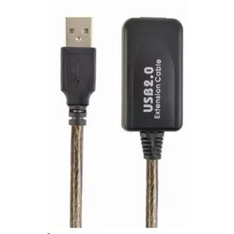 GEMBIRD USB 2.0 aktivni podaljšek, 10 m, črn GEMBIRD USB 2.0 aktivni podaljšek, 10 m, črn