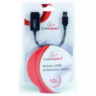 GEMBIRD USB 2.0 aktivni podaljšek, 10 m, črn GEMBIRD USB 2.0 aktivni podaljšek, 10 m, črn