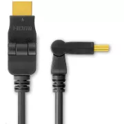 PREMIUMCORD Kabel HDMI A - HDMI A M/M 2m, vrtljivi pozlačeni konektorji