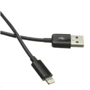 C-TECH Kabel USB 2.0 Lightning (IP5 in višje) za polnjenje in sinhronizacijo, 2 m, črn