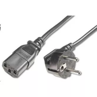 PREMIUMCORD Napajalni kabel 230V/10A, ukrivljena vilica, 2 m