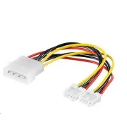 PREMIUMCORD Napajalni kabel HDD, FDD 5, 25"-2x3, 5"