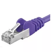 PREMIUMCORD Povezovalni kabel CAT6a S-FTP, RJ45-RJ45, AWG 26/7 0, 5m, vijolične barve