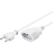PREMIUMCORD 230V omrežni kabel, dvojni podaljšek z vilicami, 3 m