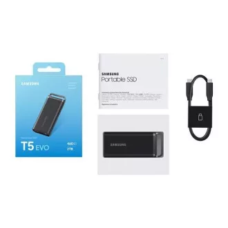 Samsung T5 EVO zunanji SSD - 2 TB - črn