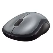Logitech brezžična miška M185, ključ USB, siva