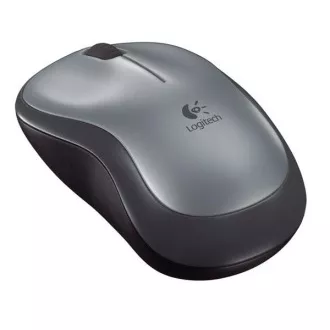 Logitech brezžična miška M185, ključ USB, siva