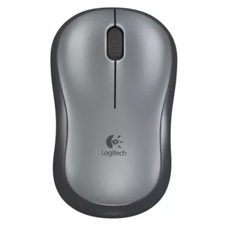 Logitech brezžična miška M185, ključ USB, siva